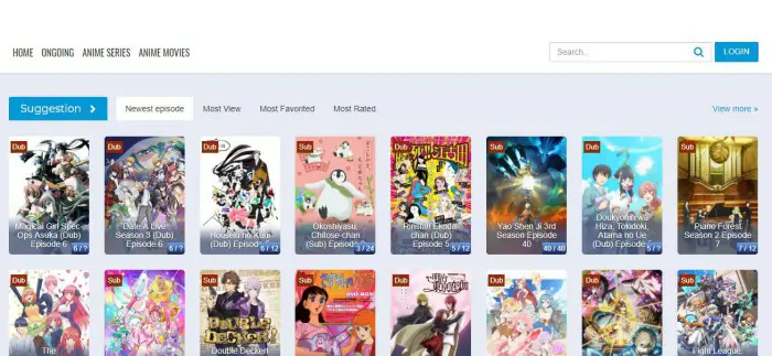 Situs web streaming anime legal Gambar berbagai situs web streaming anime