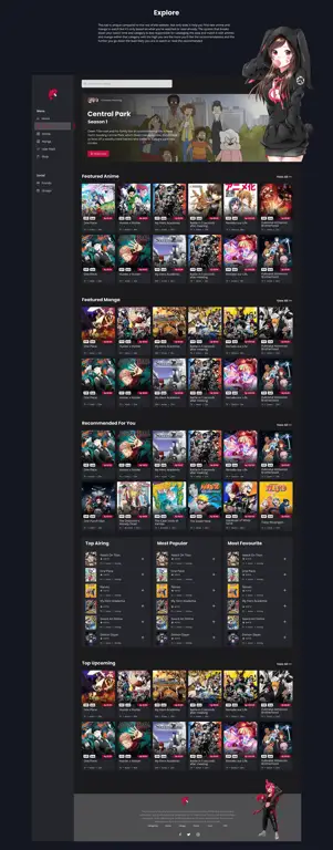 Antarmuka Aplikasi Streaming Anime Contoh antarmuka aplikasi streaming anime