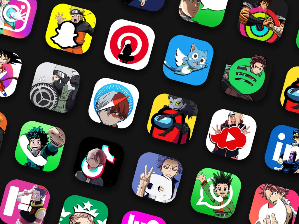 Memilih Aplikasi Anime di iPhone Berbagai aplikasi anime di layar iPhone