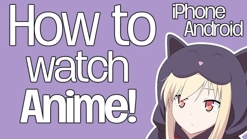Menikmati Anime di Ponsel Seseorang menonton anime di smartphone