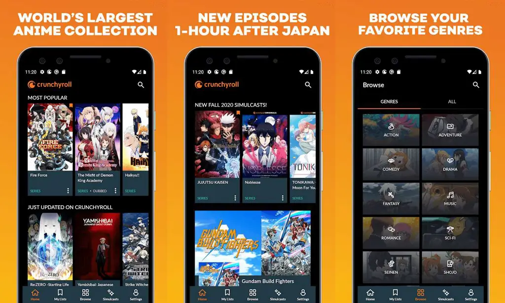 Menikmati Anime di Ponsel Seseorang menonton anime di smartphone