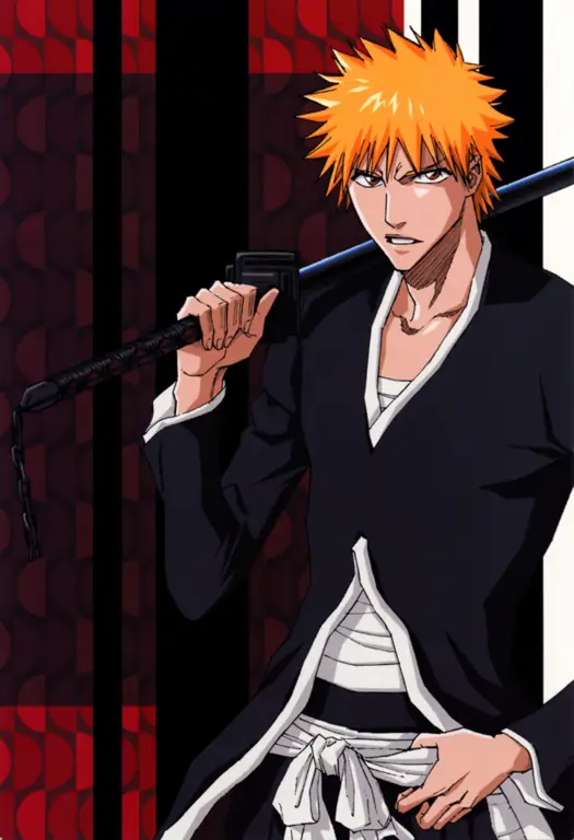 Ichigo Kurosaki, Karakter Utama Bleach Gambar Ichigo Kurosaki dari Anime Bleach