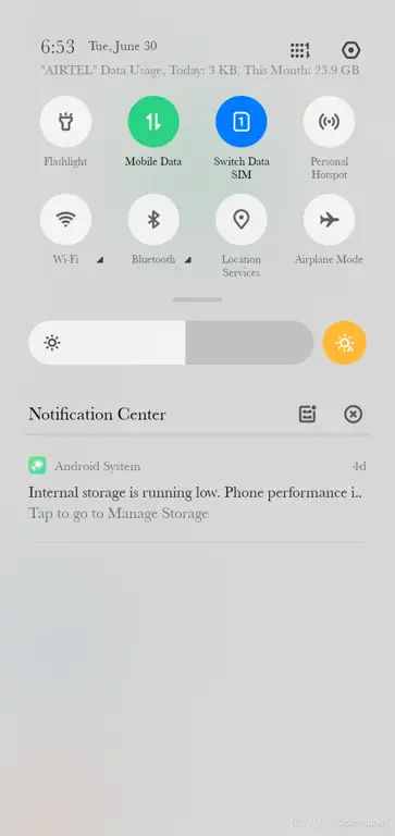 Mengatasi Masalah Penyimpanan Notifikasi penyimpanan HP penuh
