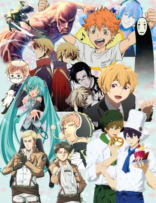 Poster-poster berbagai anime