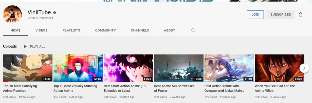 Rekomendasi Channel YouTube Anime Sub Indo Terbaik Gambar berbagai channel YouTube anime sub Indo terbaik