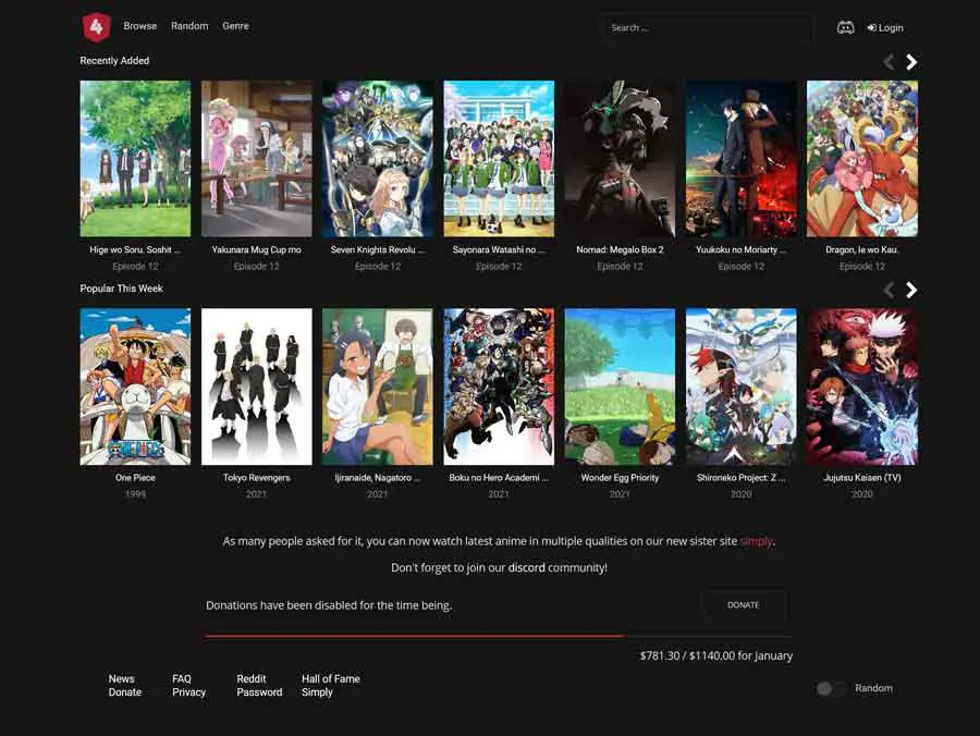 Perbandingan Situs Streaming Anime Perbandingan situs web streaming anime